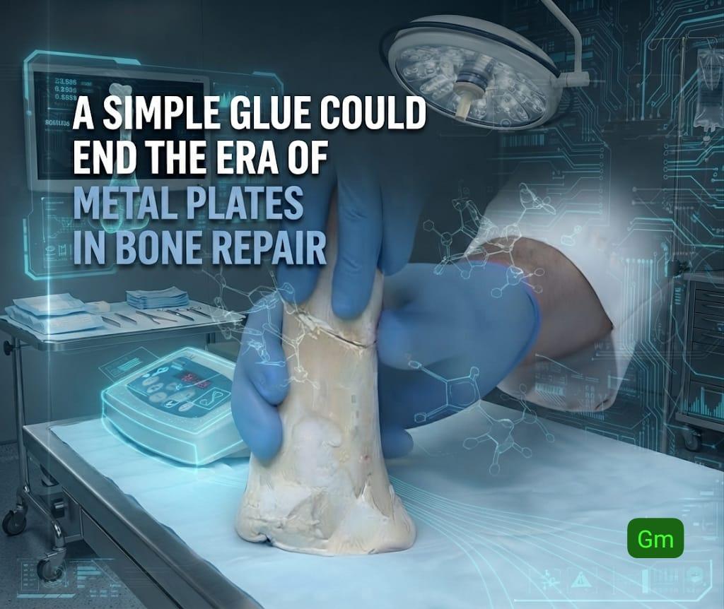 A Simple Glue Could End the Era of Metal Plates in Bone Repair