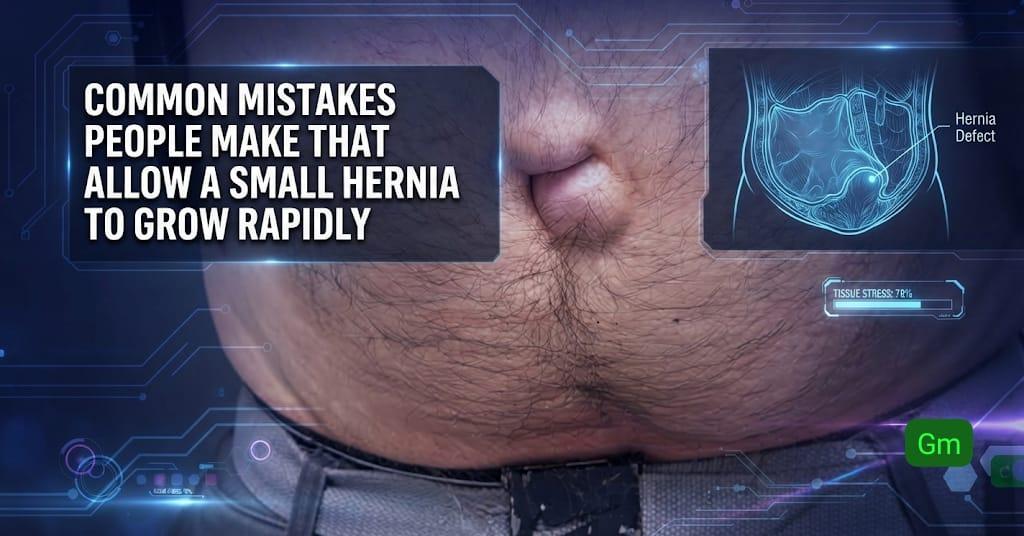 Common Mistakes People Make That Allow a Small Hernia to Grow Rapidly